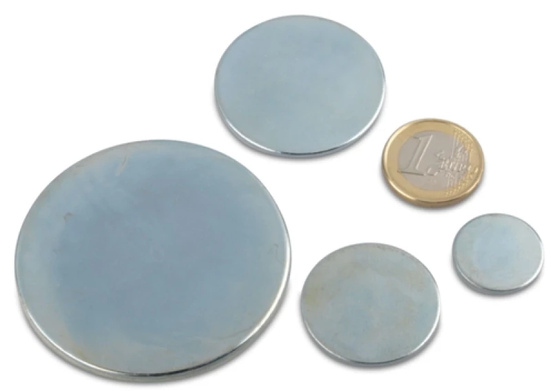 Μεταλλικός Δίσκος Φ30x2mm Γαλβανιζέ Αυτοκόλλητος