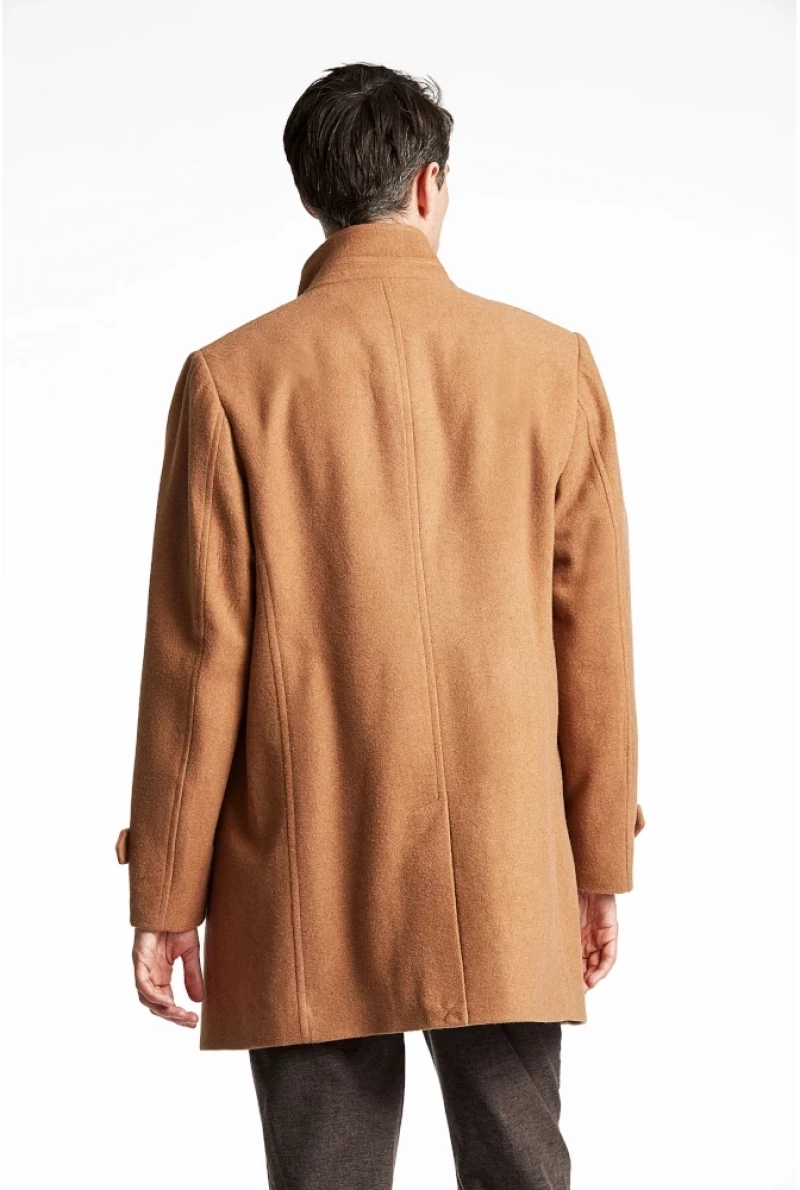 Lindbergh Man Wool Mix Funnel Neck Coat