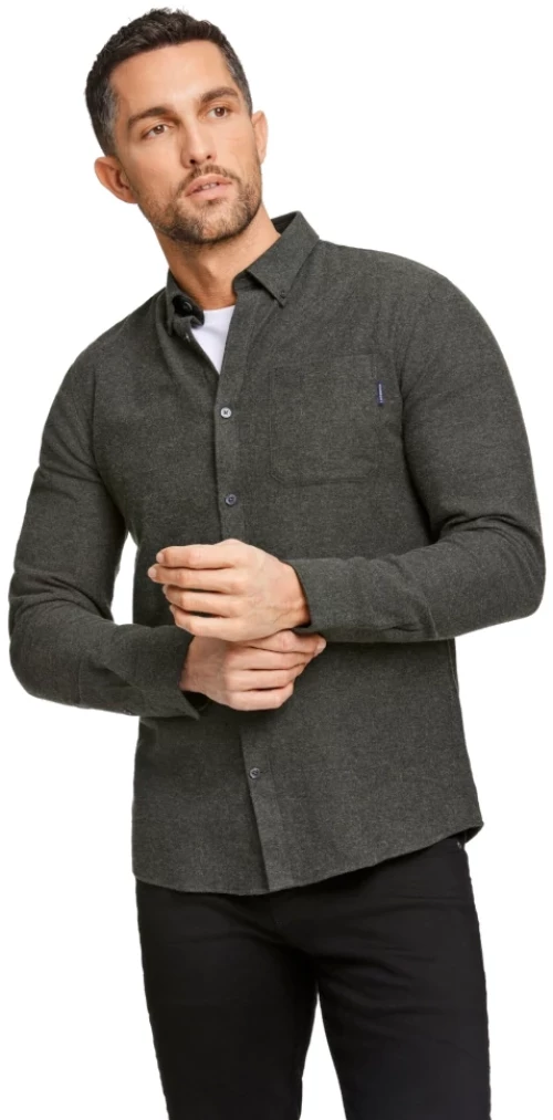 Lindbergh Man Casual Shirt - Army