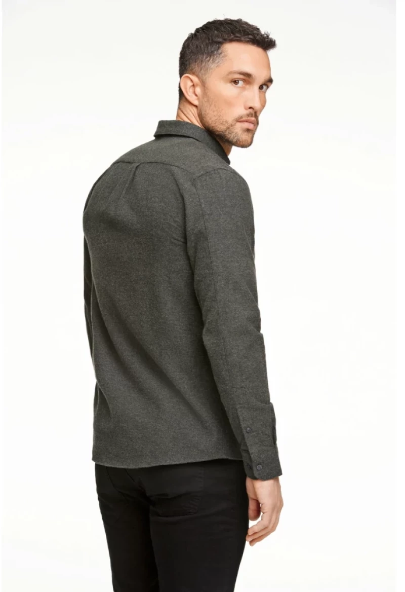 Lindbergh Man Casual Shirt - Army