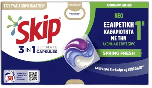 Skip Kάψουλες Ultimate Spring Fresh 38μεζ