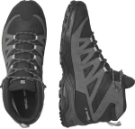 Ανδρικά Ορειβατικά Μποτάκια Salomon X Ward Leather Mid Gtx Phantom / Black / Magnet  Μαύρο