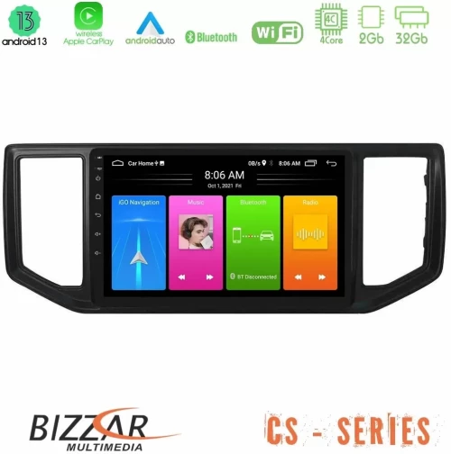 Bizzar CS Series 4Core Android13 2+32GB VW Amarok 2017-2022 Navigation Multimedia Tablet 9" U-CS-VW1136