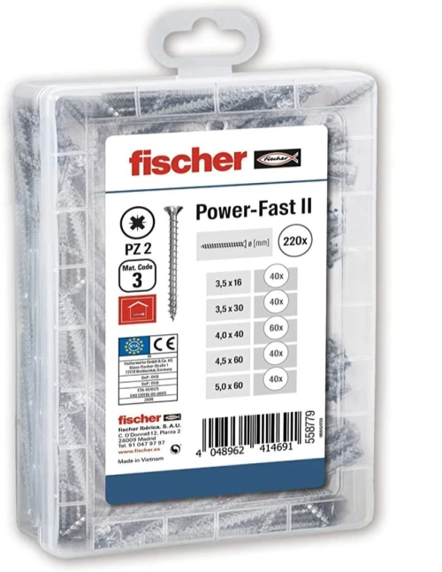 Βιδωτό κουτί Fischer 220 Τεμάχια S7908454