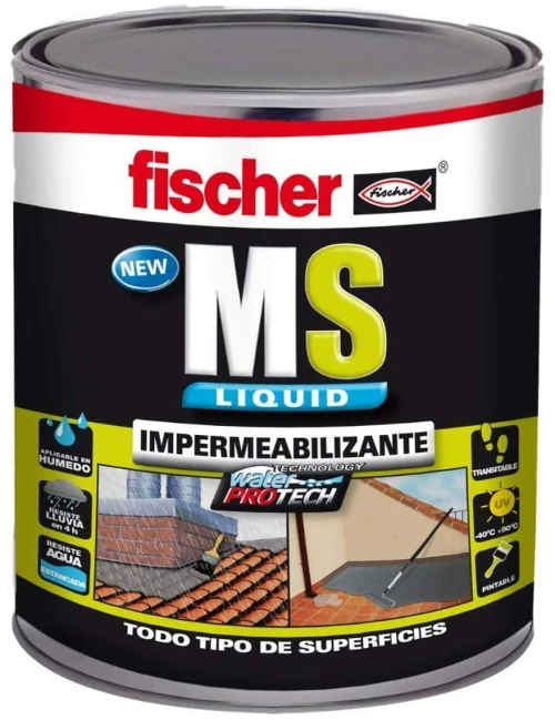 Σφραγιστικό / Κόλλα Fischer Ms Καφέ Χρώμα πλακιδίων 1 kg S7905779
