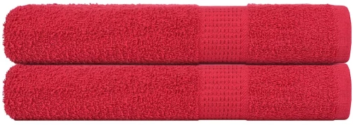 Πετσέτες 2 τεμάχια Κόκκινο 100x200 εκ. 360 γρ/μ² 100% βαμβάκι Κόκκινο 136938