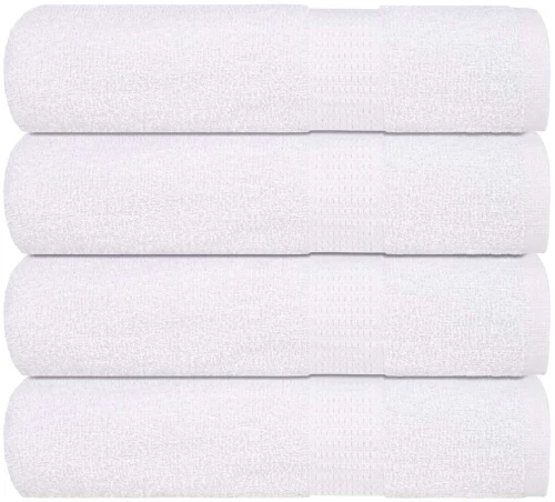 Πετσέτες ντους 4 τεμάχια Λευκό 70x140 εκ. 360 γρ/μ² 100% Βαμβ. Λευκό 136654