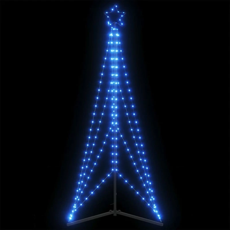 Χριστουγεννιάτικο δέντρο με φως 363 LED μπλε 182 cm Μπλε 4016410