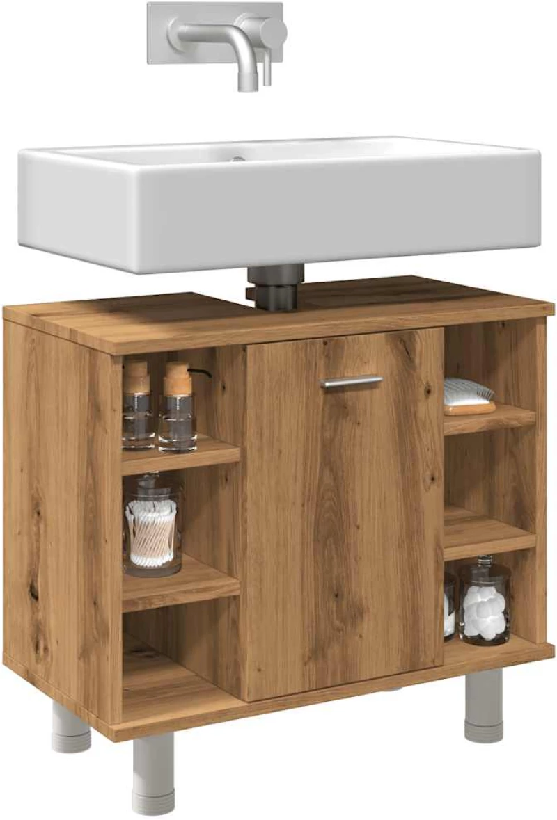 Ντουλάπι μπάνιου Δρυς τεχνίτης 60x32x53,5cm Κατασκευασμένο ξύλο artisan δρυς 856145