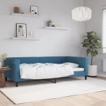 Καναπές Κρεβάτι Μπλε 100 x 200 εκ. Βελούδινος Μπλε 354250