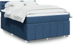 Κρεβάτι Boxspring με Στρώμα Μπλε 160x200 εκ. Υφασμάτινο Μπλε 3289439