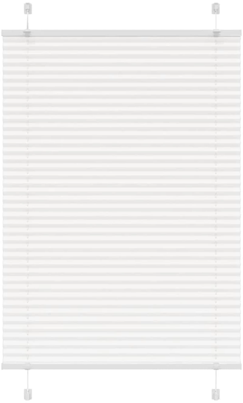 Πλισέ περσίδα Λευκό 85x150 cm Πλάτος υφάσματος 84,4 cm Λευκό 4015497