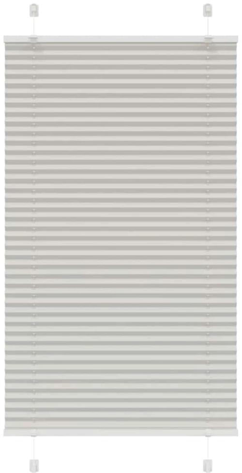 Πλισέ περσίδα ανοιχτό γκρι 80x150 cm Πλάτος υφάσματος 79,4 cm Ανοιχτό γκρι 4015343