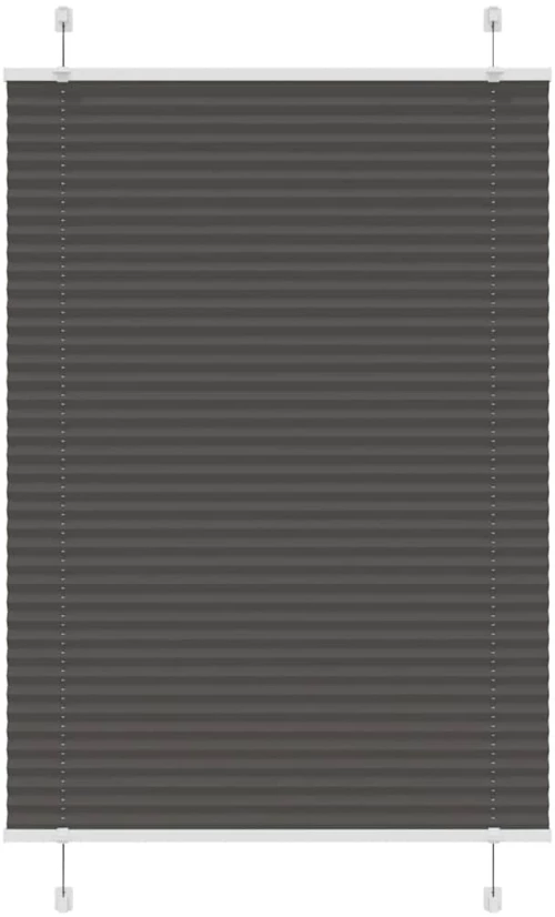 Πλισέ περσίδα Μαύρο 85x150 cm Πλάτος υφάσματος 84,4 cm Μαύρο 4015140