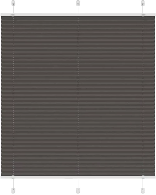Πλισέ περσίδα Μαύρο 120x100 cm Πλάτος υφάσματος 119,4 cm Μαύρο 4015130
