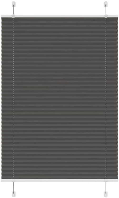 Πλισέ περσίδα Μαύρο 95x100 cm Πλάτος υφάσματος 94,4 cm Μαύρο 4015125