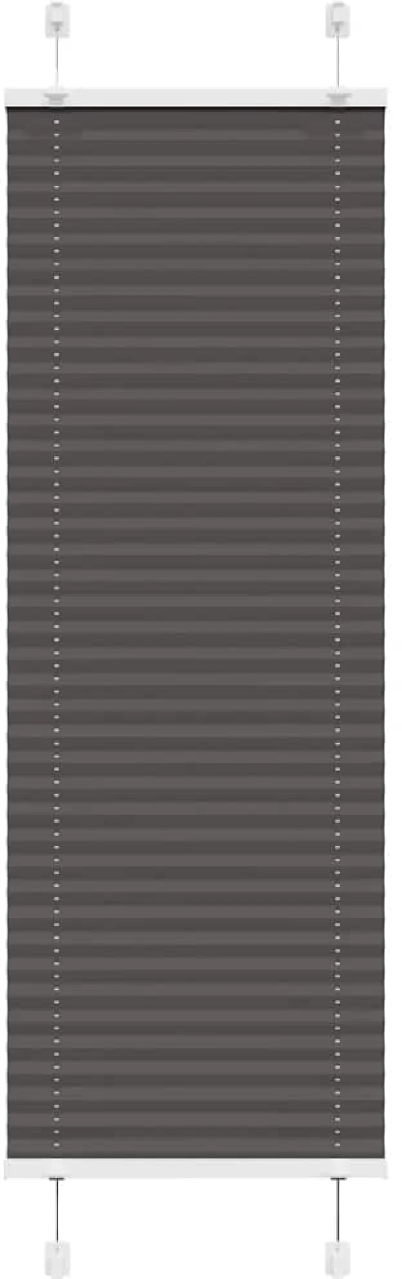 Πλισέ περσίδα Μαύρο 45x100 cm Πλάτος υφάσματος 44,4 cm Μαύρο 4015115