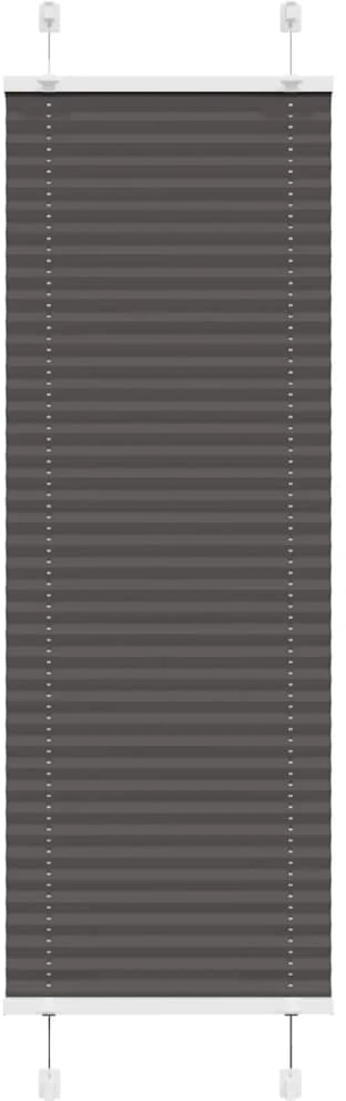 Πλισέ περσίδα Μαύρο 45x100 cm Πλάτος υφάσματος 44,4 cm Μαύρο 4015115