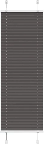 Πλισέ περσίδα Μαύρο 45x100 cm Πλάτος υφάσματος 44,4 cm Μαύρο 4015115