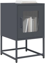 Κομοδίνο Ανθρακί 36x39x60,5 cm από χάλυβα ψυχρής έλασης Ανθρακί 853328