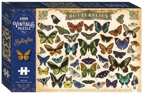 Vintage Classic Piece Jigsaw Butterflies