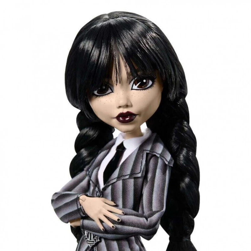 MONSTER HIGH ΣΥΛΛΕΚΤΙΚΗ ΚΟΥΚΛΑ WEDNESDEY ADDAMS NEVERMORE ACADEMY UNIFORM- HXJ04