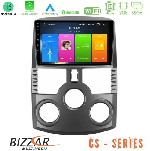 Bizzar CS Series 4Core Android13 2+32GB Daihatsu Terios Navigation Multimedia Tablet 9" U-CS-DH1016