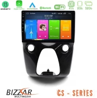 Bizzar CS Series 4Core Android13 2+32GB Toyota Aygo | Citroen C1 | Peugeot 108 Navigation Multimedia 10" U-CS-TY1560