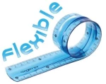 Χάρακας πλαστικός FLEXI KEYROAD 20cm