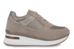 Seven Sneaker Μπεζ Χρυσό