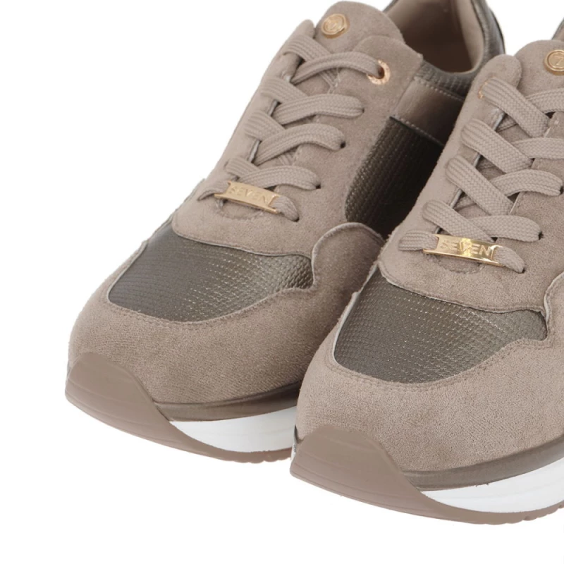 Seven Sneaker Μπεζ Χρυσό