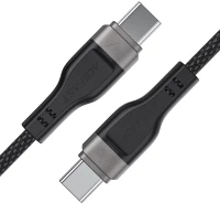 Καλώδιο Σύνδεσης Acefast C11-03  USB-C σε USB-C 60W 20V/3A  με Μαγνητική Πλέξη Μαύρο 1.2m.