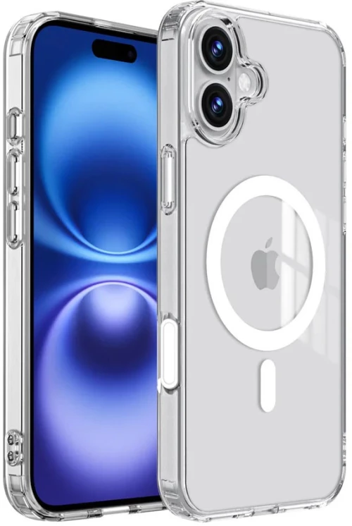 Θήκη TPU Ancus Magnetic Ring για Apple iPhone 16 Διάφανη