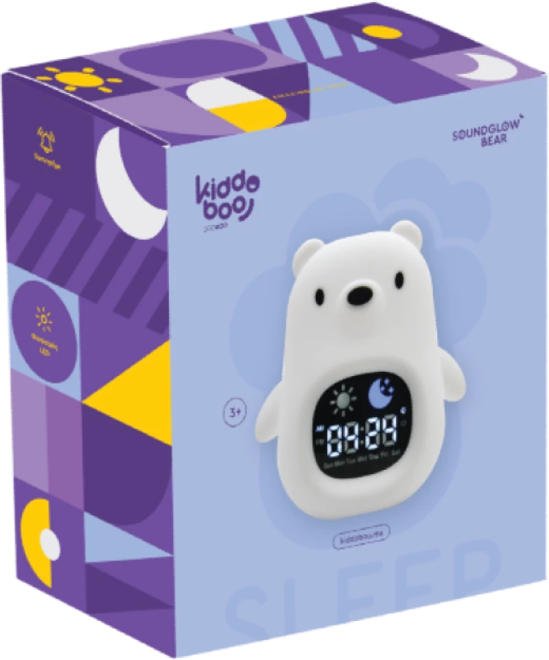 Kiddoboo SoundGlow Bear Διαδραστικό ξυπνητήρι και φωτάκι νυκτός!