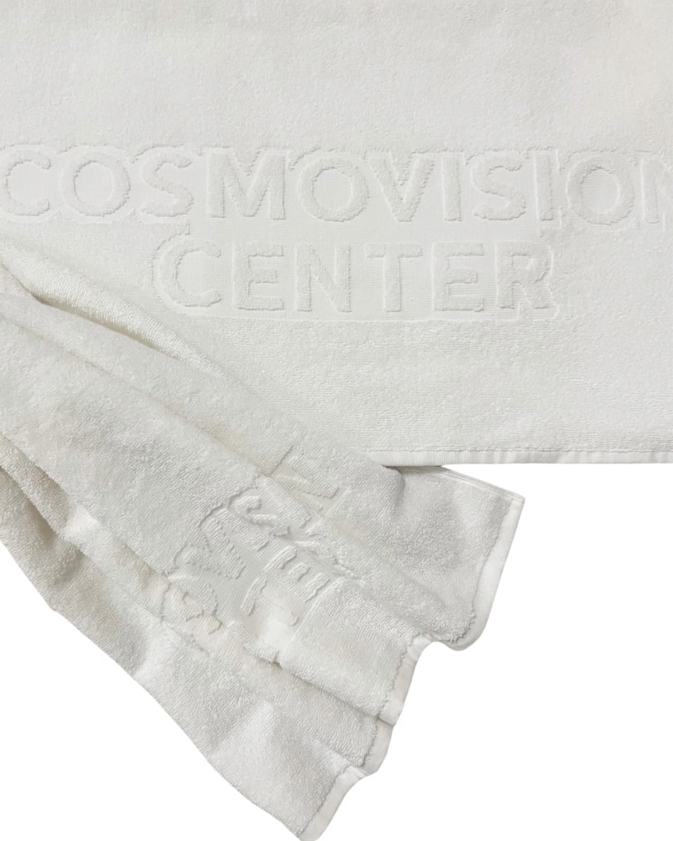 Βαμβακερή Λευκή Δίκλωνη Πετσέτα με Ενδοΰφανση Corin Μπάνιου | 70x140cm Άσπρο