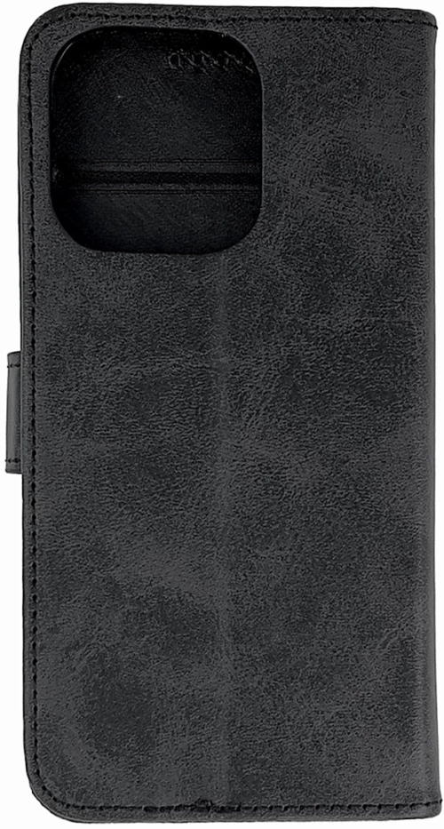 Leather Book Case for iPhone 16 Pro Max - black