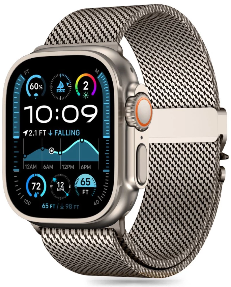 TECH-PROTECT MILANO Apple Watch 6 / 7 / 8 / 9 / 10 / SE / ULTRA 1 / 2 (44 / 45 / 46 / 49 MM) TITANIUM