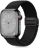 Tech-Protect Nylonmag Strap for Apple Watch 4 / 5 / 6 / 7 / 8 / 9 / SE / Ultra 1 / 2 (42 / 44 / 45 / 49 MM) - Black