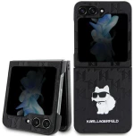 Karl Lagerfeld Saffiano Monogram Choupette Pin case for Samsung Galaxy Z Flip 5 - black