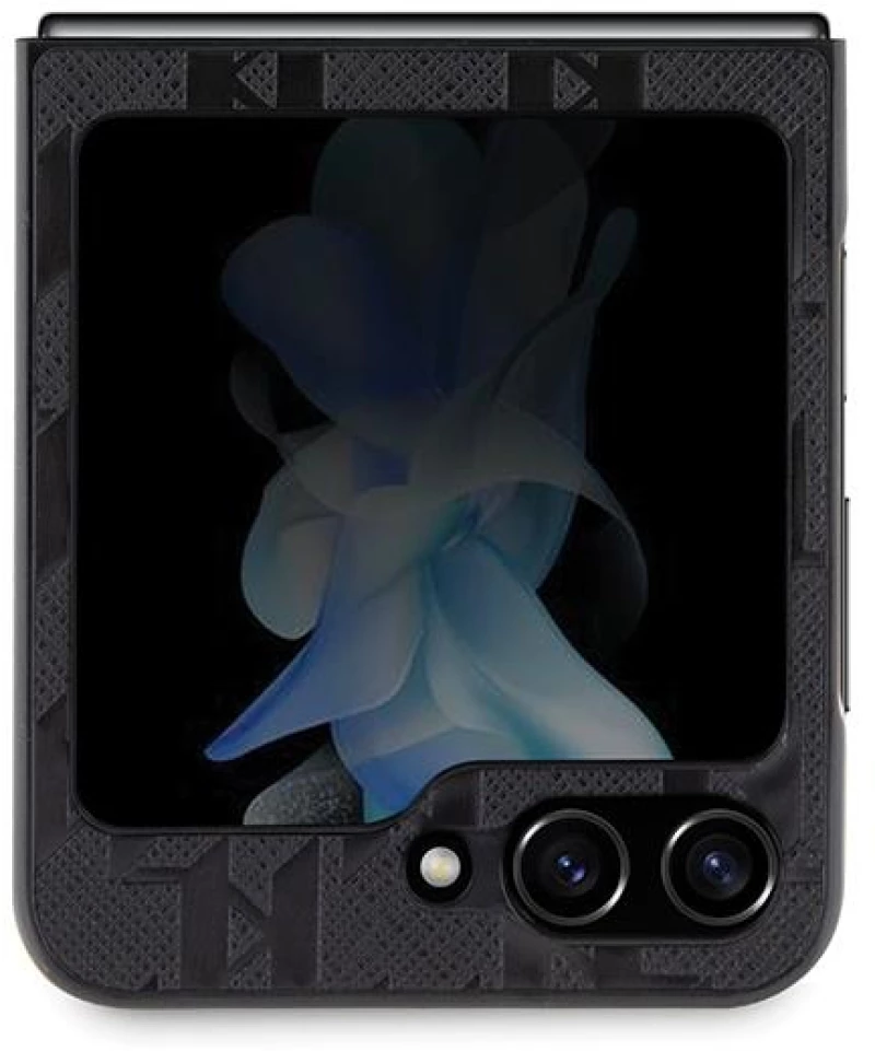 Karl Lagerfeld Saffiano Monogram Choupette Pin case for Samsung Galaxy Z Flip 5 - black