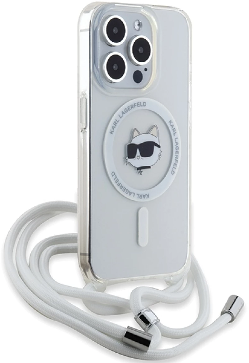 Karl Lagerfeld IML Choupette Head & Cord MagSafe case for iPhone 14 Pro - transparent