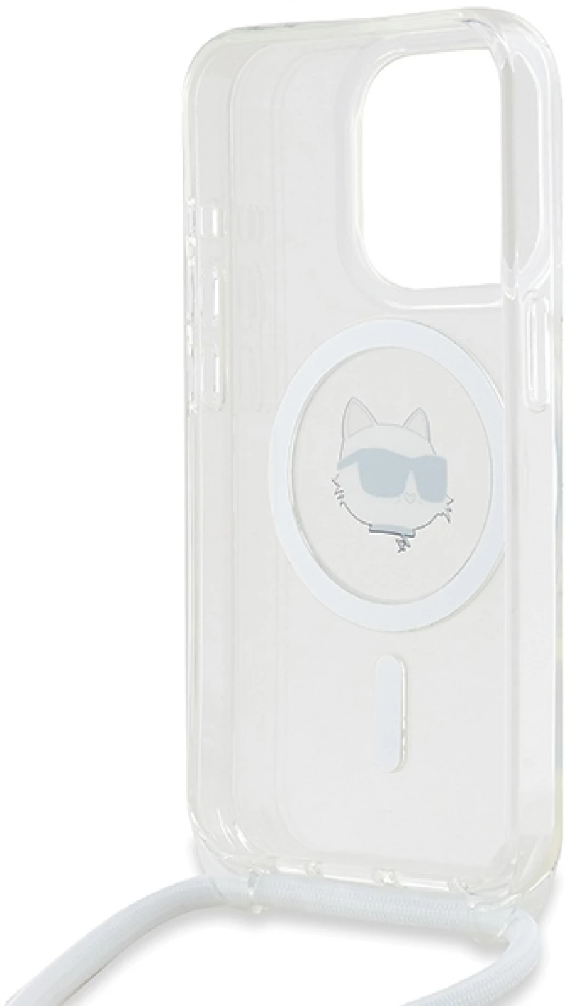 Karl Lagerfeld IML Choupette Head & Cord MagSafe case for iPhone 14 Pro - transparent