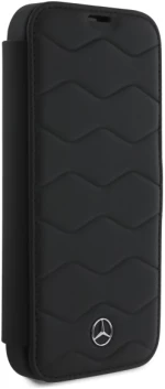 Mercedes MEHCP16X23RWRSK iPhone 16 Pro Max 6.9" black/black hardcase MB Waves Leather