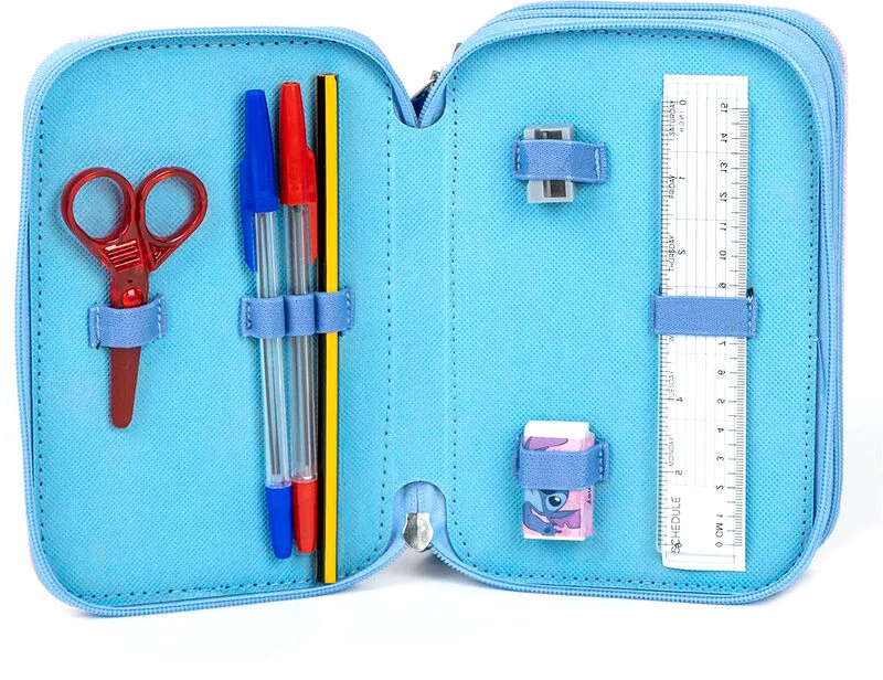 Disney Stitch triple pencil case
