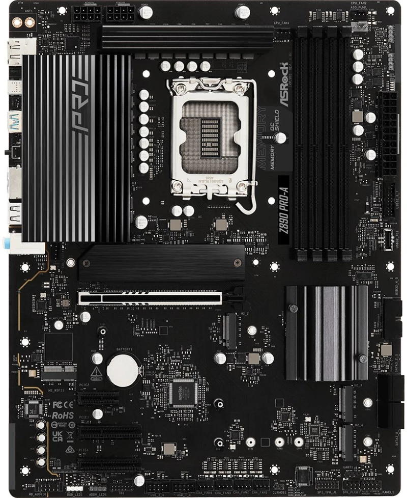 ASRock Z890 Pro-A Intel Z890 LGA 1851 (Socket V1) ATX motherboard
