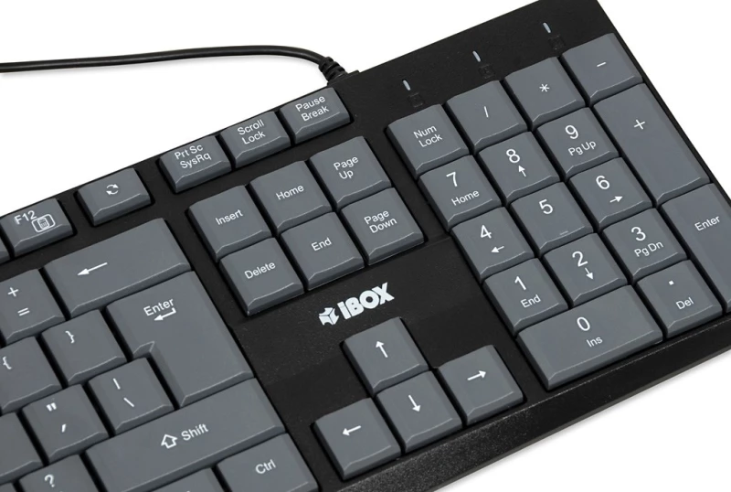 iBOX Eris USB Keyboard, Gray/Black