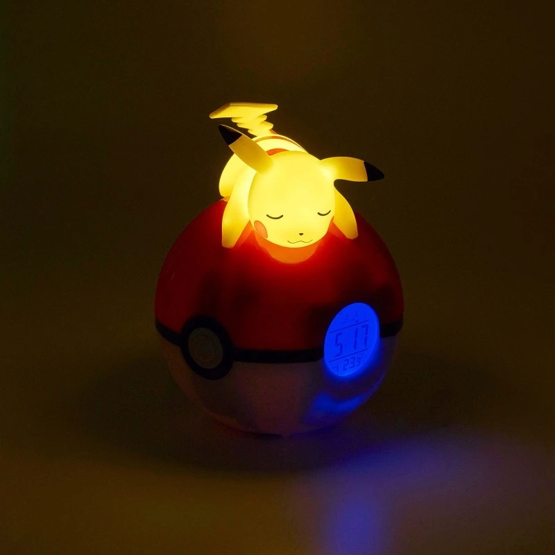 Pokemon - Pikachu Light Up Alarm Clock FM (52800POKE9) / Toys