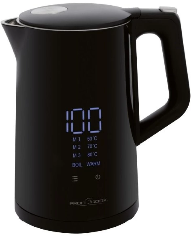 ProfiCook PC-WKS 1243 electric kettle 1.7 L 2200 W Black