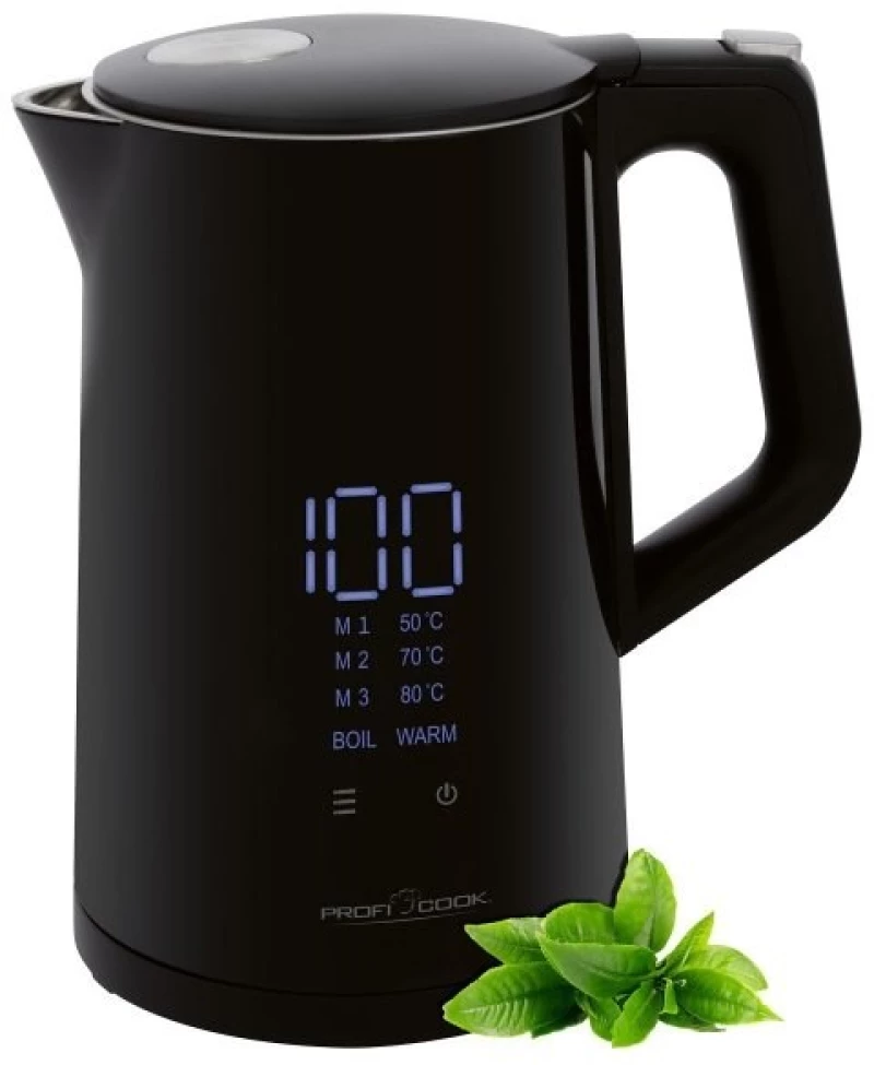 ProfiCook PC-WKS 1243 electric kettle 1.7 L 2200 W Black