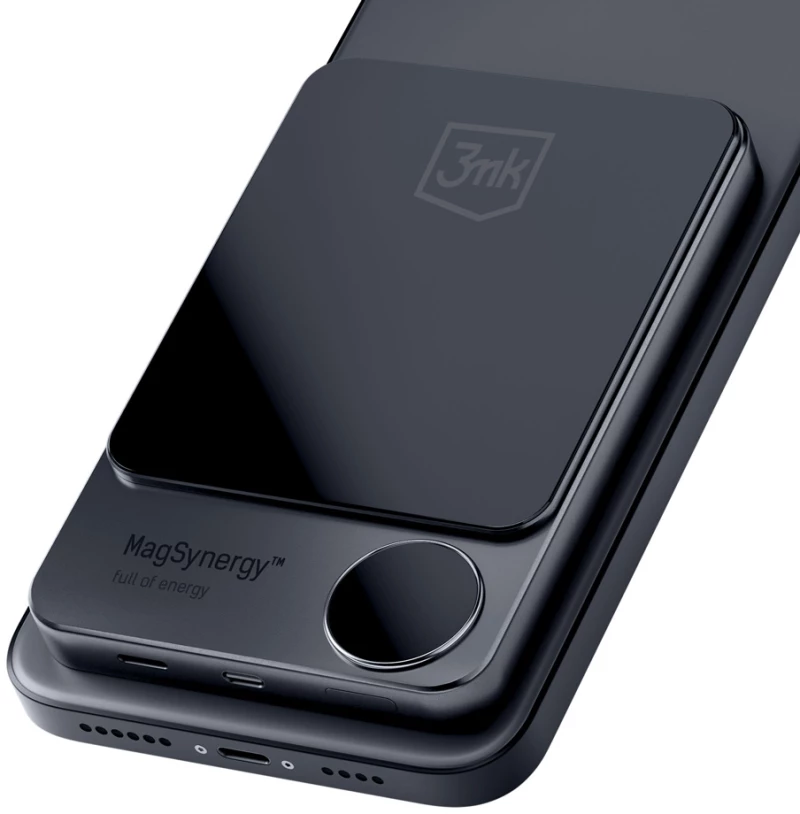 Powerbank 3mk MagSynergy 10000 mAh induction with MagSafe - black